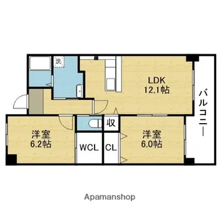 マルーン平野【7階】の間取り
