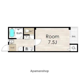 ライスフィールド上町台東【302号室】の間取り