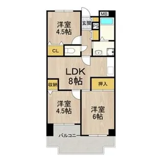 友井グレイス【5階】の間取り