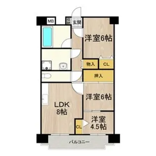 友井グレイス【8階】の間取り