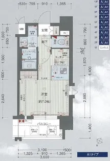 プレサンス大阪城公園ファーストシート【0302号室】の間取り