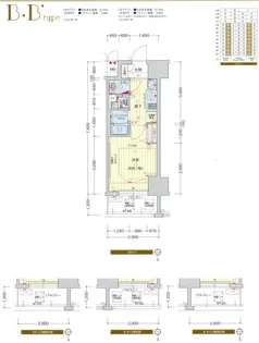 プレサンス堺筋本町フィリア【0906号室】の間取り