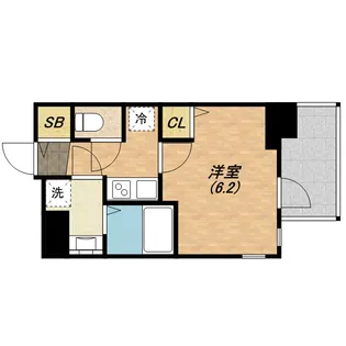 プレサンス玉造駅前ルージュ【0806号室】の間取り