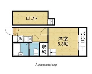 カーサエスペランサ新今里【104号室】の間取り