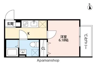クラリスクオーレ【1階】の間取り