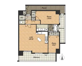 フェニックス日本橋高津【1303号室】の間取り