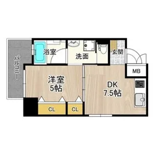 CITY SPIRE日本橋高津【305号室】の間取り