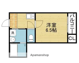 メビウス南巽レジデンス【2階】の間取り