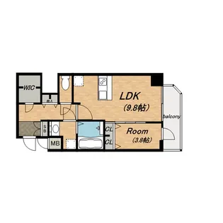 プレサンス松屋町グレース【0904号室】の間取り