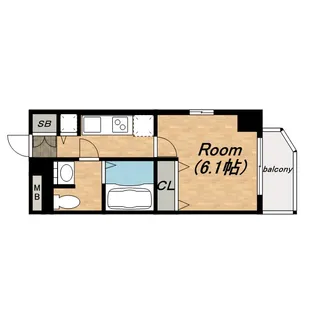 プレサンス松屋町グレース【0809号室】の間取り