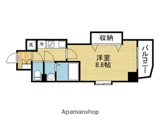 ラグゼ玉造Ⅲ【4階】の間取り
