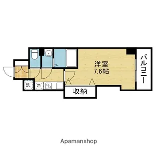 1Kの間取り画像