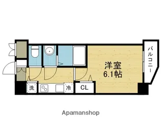 ファステート玉造駅前ダミュウ【7階】の間取り