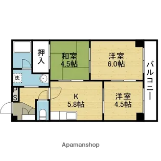 メゾンドール【201号室】の間取り