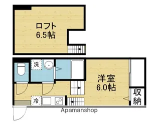 1Kの間取り画像