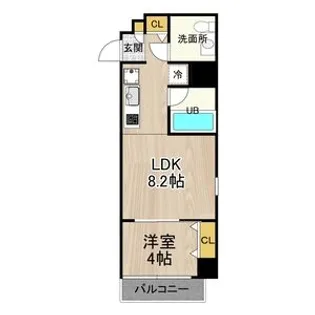 パークモダン高井田【4階】の間取り