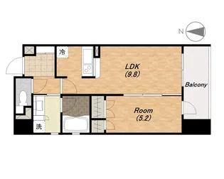 セイワパレス大手前西【7階】の間取り