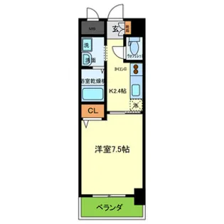 パウゼ大手前【2階】の間取り
