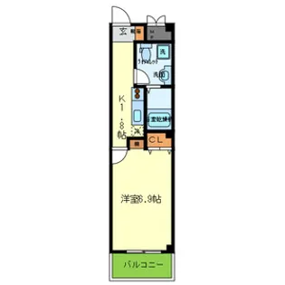 CHAMBORD【202号室号室】の間取り