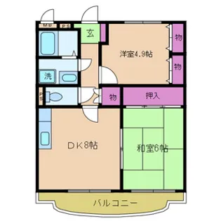 メルベーユ シャンブル【1階】の間取り