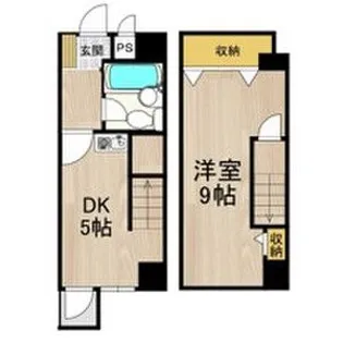 ノアーズアーク桃谷21【9036号室】の間取り