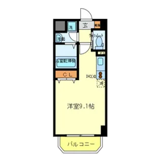 クリスタルエレガンス・EAST【202号室号室】の間取り
