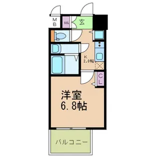 オルゴグラート森ノ宮南館【3階】の間取り