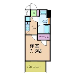 オルゴグラート森ノ宮南館【5階】の間取り