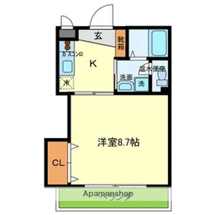 CENTERLIVERS(センターリヴァース)【202号室号室】の間取り