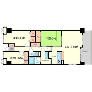 グランソレイユ日本橋【11階】の間取り