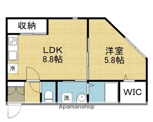 グレイス今里【101号室】の間取り