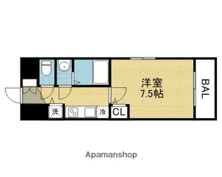 LA DOUCEUR北巽【1101号室】の間取り