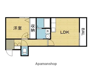 グランクローチェ【204号室】の間取り