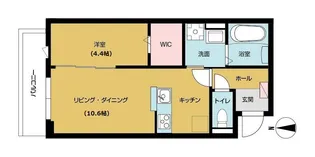 ADONIS COURT 加美NEXT【302号室号室】の間取り