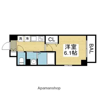 オズレジデンス今里NORTH【8階】の間取り