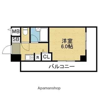 大阪府大阪市城東区東中浜3丁目【マンション】の間取り