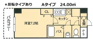ドミール谷町【8階】の間取り