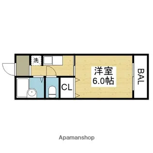 大阪府大阪市平野区加美西1丁目【アパート】の間取り