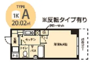 ドミール桜川II【5階】の間取り