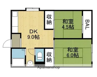 啓伸ハイツ【301号室】の間取り