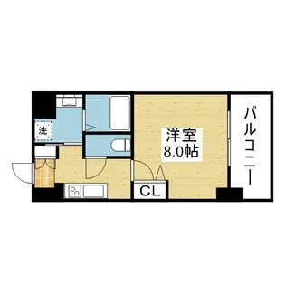 レジュールアッシュ天王寺舟橋【6階】の間取り