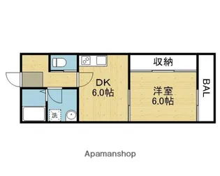 MARIBU【302号室】の間取り