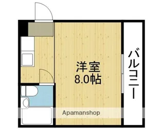 ミタカホーム7番【301号室】の間取り