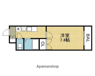 アンテルナ・ヴェルデュール【112号室】の間取り
