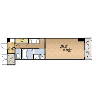 1Kの間取り画像