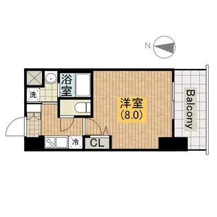レジュールアッシュ天王寺舟橋【12階】の間取り