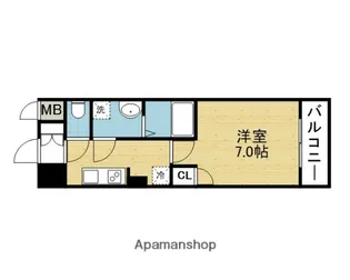 グランカーサ天王寺EAST【10階】の間取り