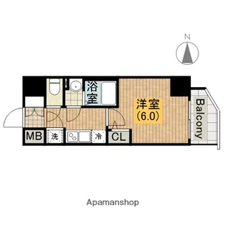 エスリード天王寺ブランシェ【11階】の間取り