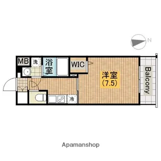 ワールドアイ天王寺ミラージュ【5階】の間取り