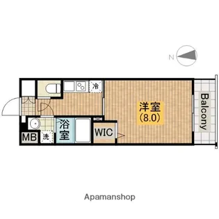 ワールドアイ天王寺ミラージュ【9階】の間取り